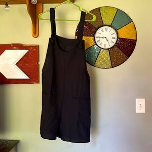 Emery Rose Black Romper large NWT